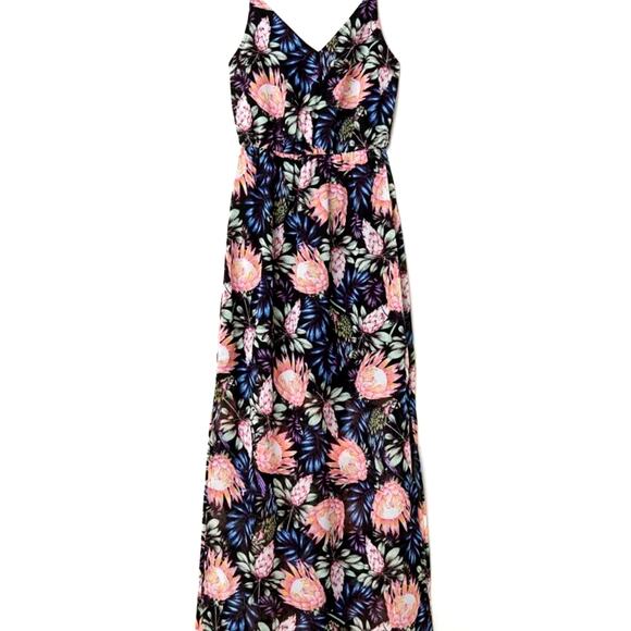 H & M Divided Floral Maxi Dress - 12 - Picture 1 of 14